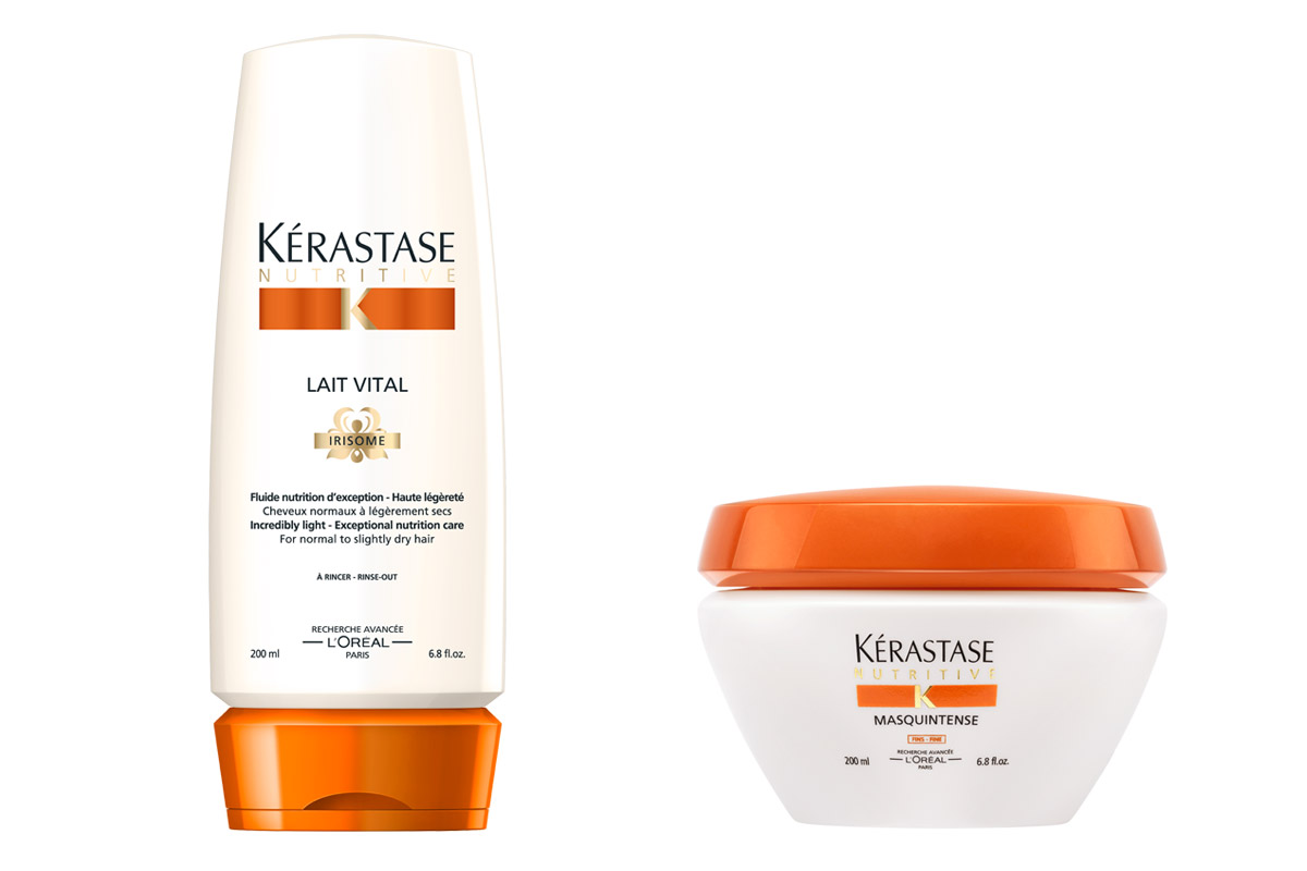 Péče pro suché vlasy od Kérastase – Nutritive Irisome: Lait vital a intenzivní maska na vlasy