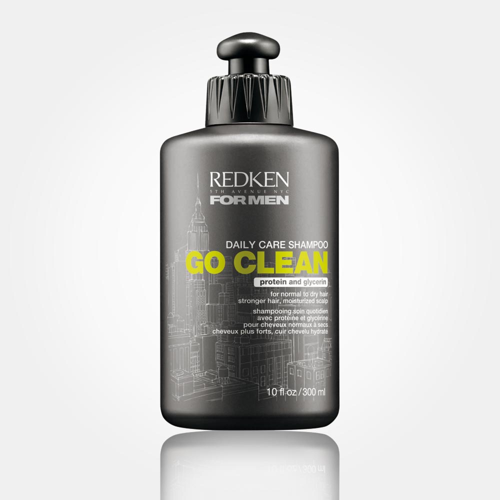 Hydratační šampon pro muže REDKEN Go Clean: dodá hydrataci vlasům i vlasové pokožce.