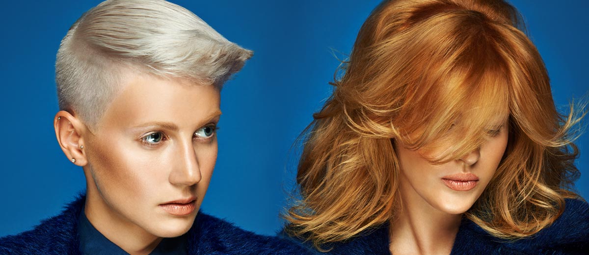 Kadeřníci Karel Dražan a Miroslav Popper představují nové účesy z kolekce Blond Silhouette Redken podzim/zima 2014/2015.