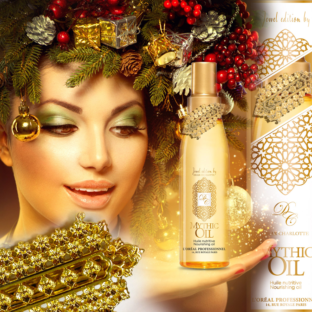 Limitovaná vánoční edice Mythic Oil obsahuje také luxusní šperk.