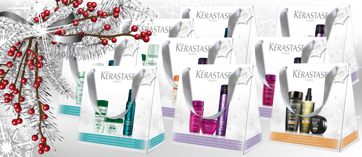 Vlasová kosmetika Kérastase je synonymem pro zdravé a krásné vlasy. Věnujte je jako vánoční dárky 2014 v podobě speciálních vánočních balíčků značky.