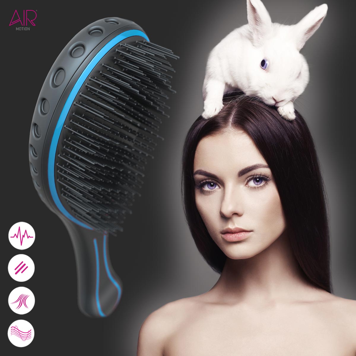 Značka AirMotion představuje nový kartáč na vlasy AirMotion Super-Soft vytvořený speciálně pro jemné a prodloužené vlasy.