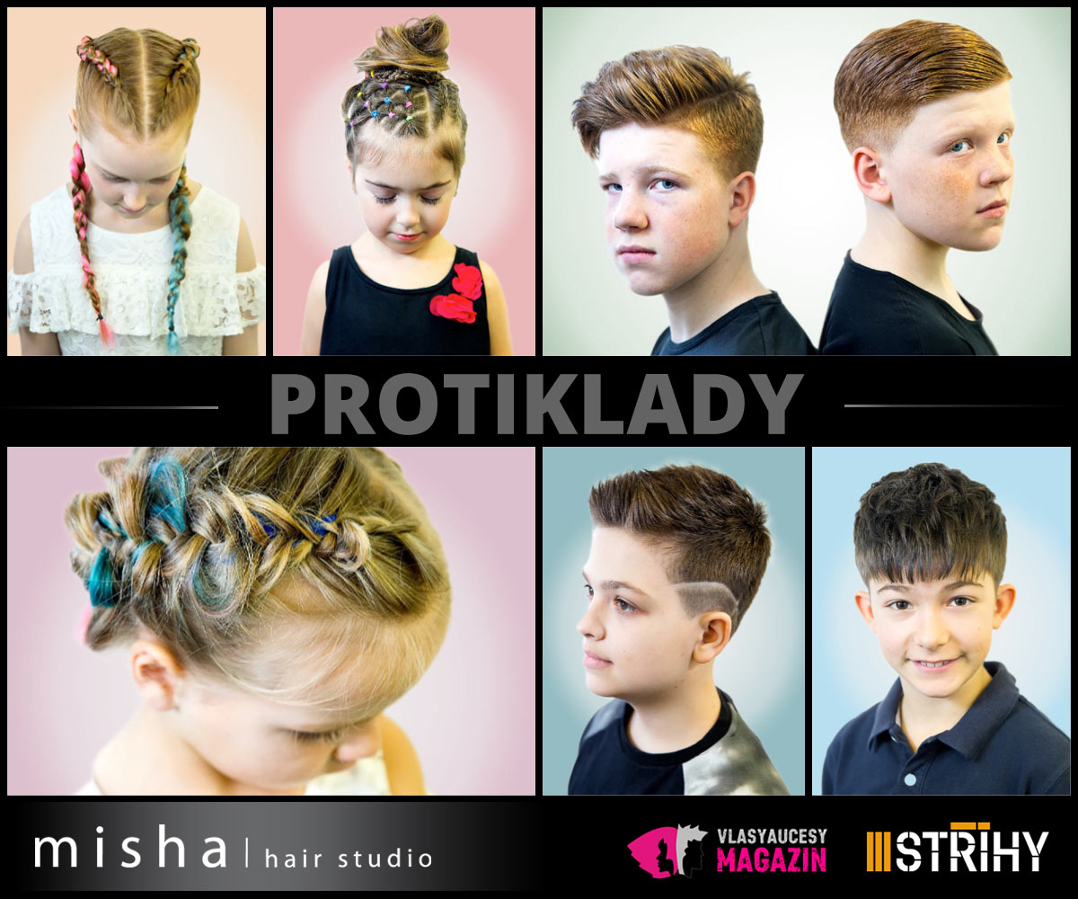 Dětské účesy 2018: Misha/hair Studio představuje kolekci Protiklady.