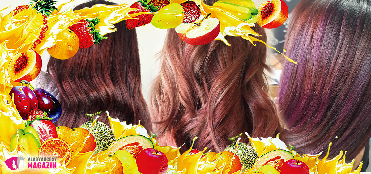 Fruit Juice Hair – lesklé tekoucí melíry v barvě ovocného džusu jsou hitem pro podzim 2018.